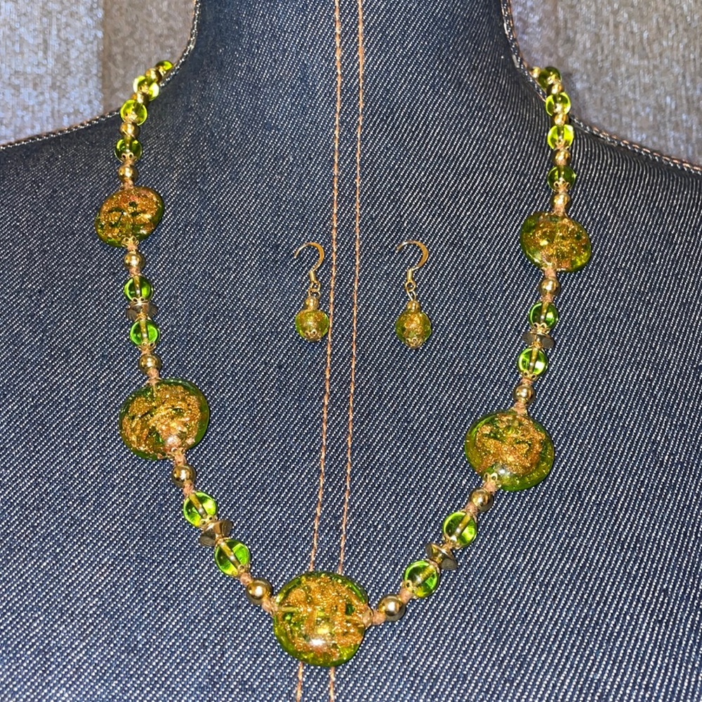 🎄 Murano glass women’s jewelry set